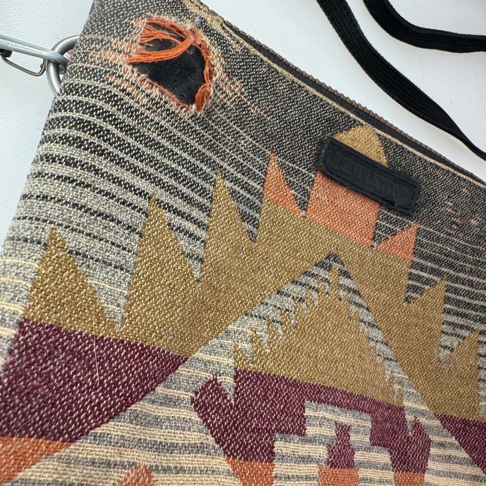Pendleton Crossbody Bag Woman OS Multi Aztec Wool Rock Creek Western Purse - Picture 5 of 10